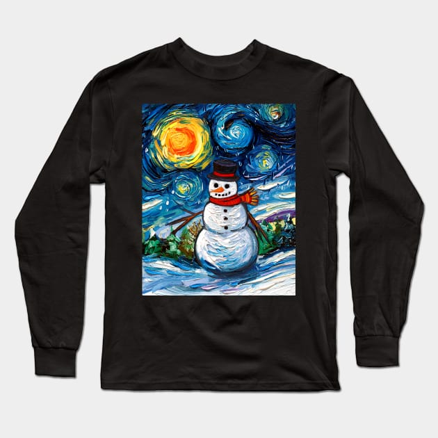 Frosty Night Long Sleeve T-Shirt by sagittariusgallery